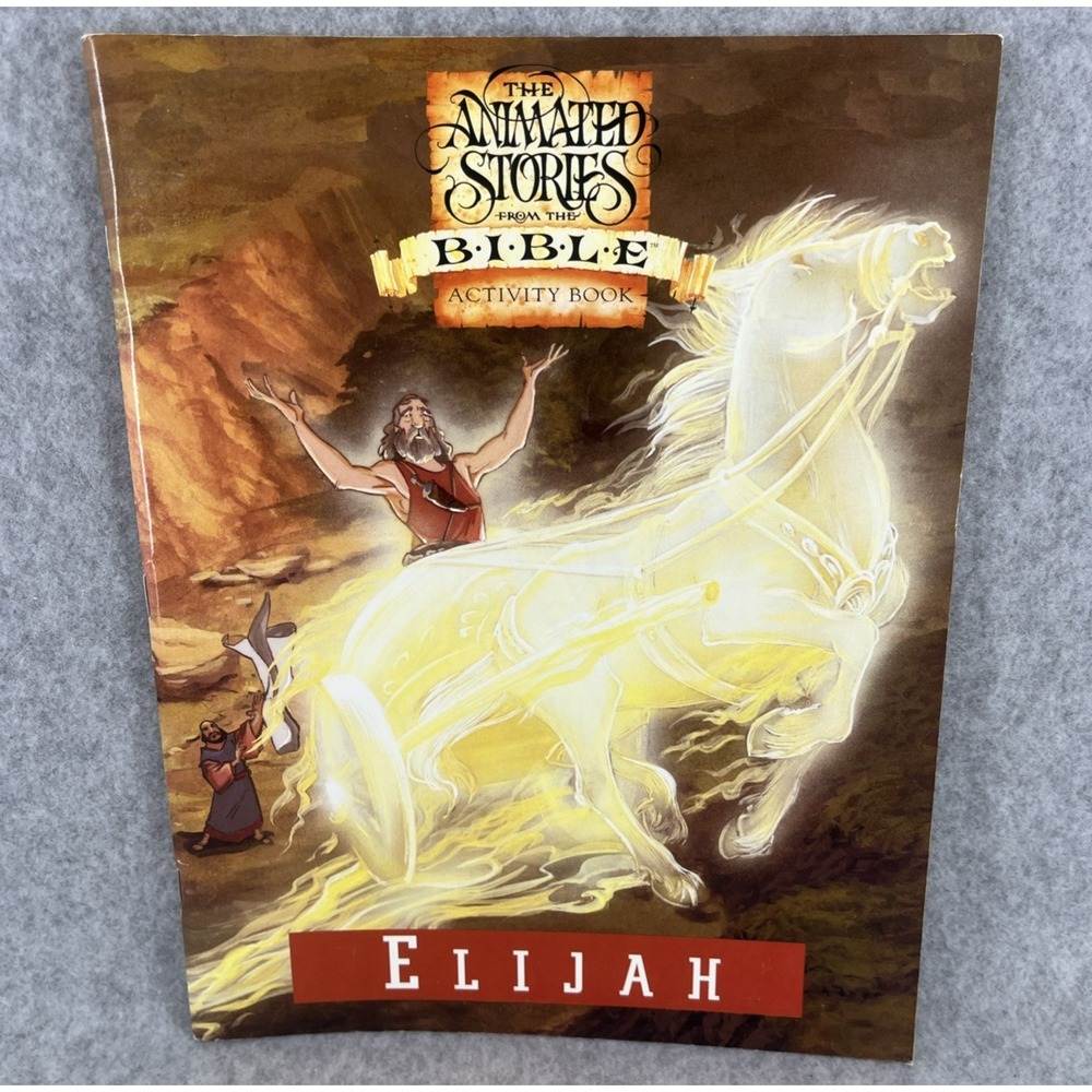 NEST Animated Bible Stories Activity Books Lot 6 Moses Esther David and Goliath - Picture 13 of 16